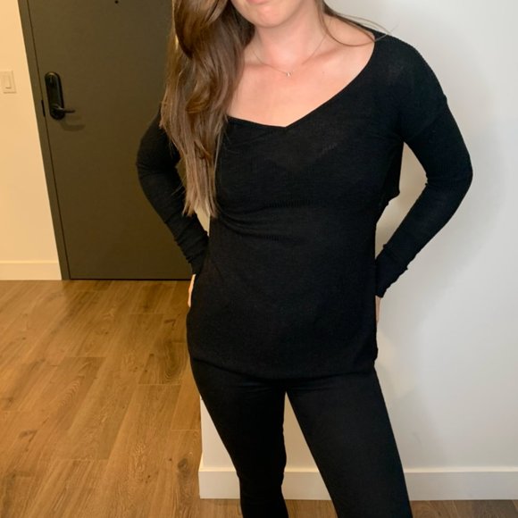 Rag & Bone Jones cutout ribbed stretch-jersey top - Picture 3 of 6